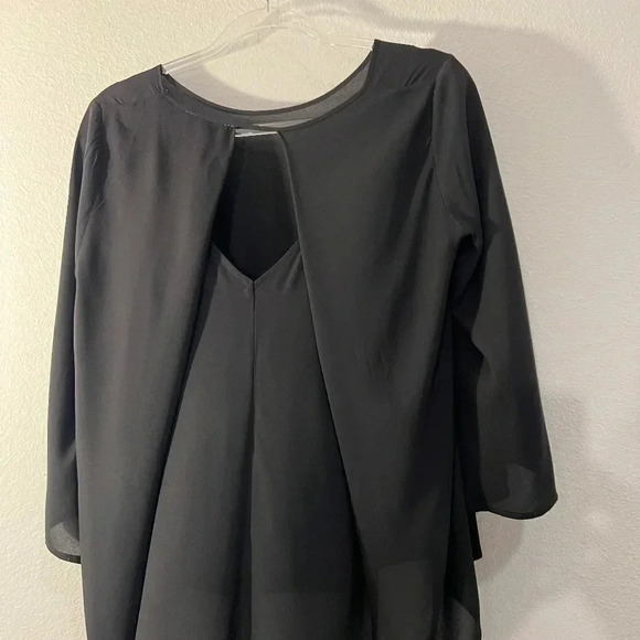 Gibson Latimer Black Blouse Size Medium - Picture 6 of 8